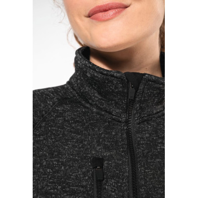 Ladies’ full zip heather jacket
